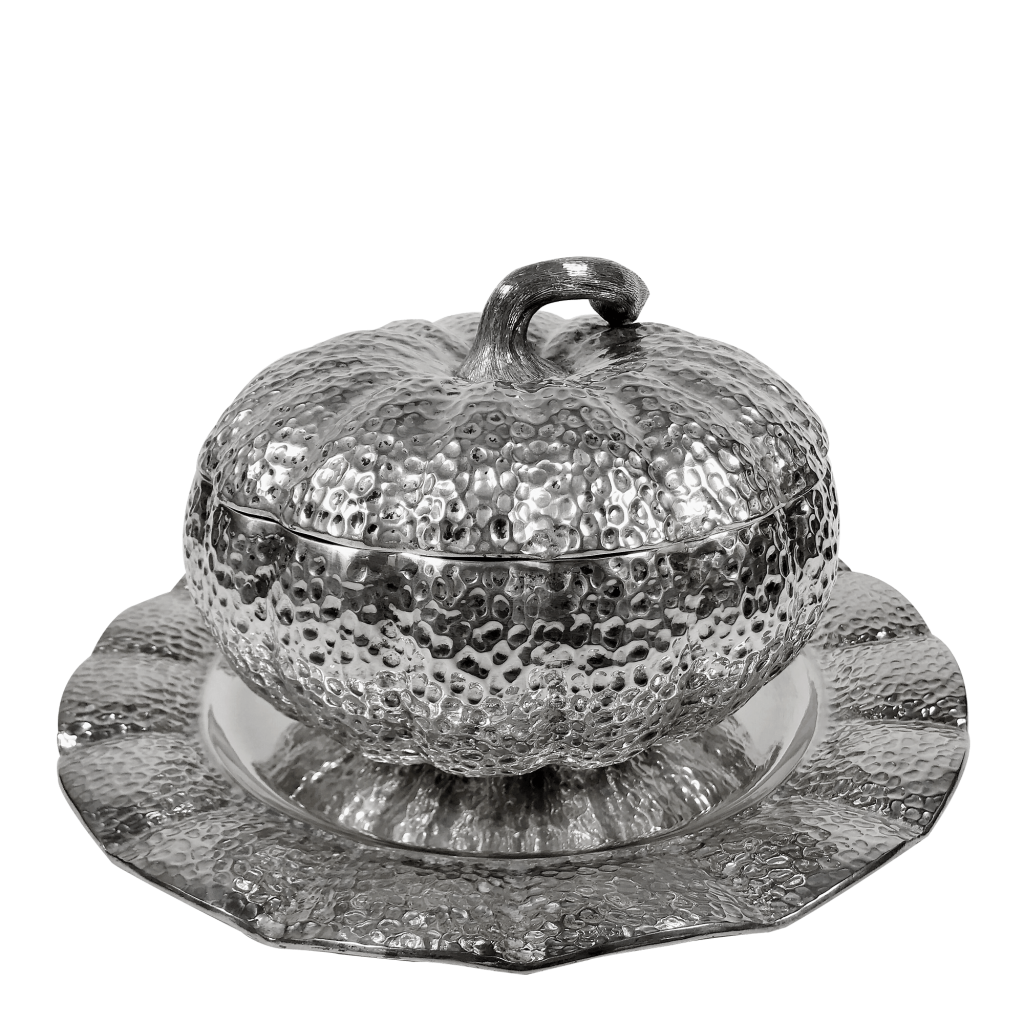 Vintage Big Silver Soup Bowl about 1970 Fecarotta Gioielli