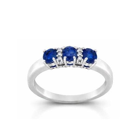 Anello Trilogy color zaffiri