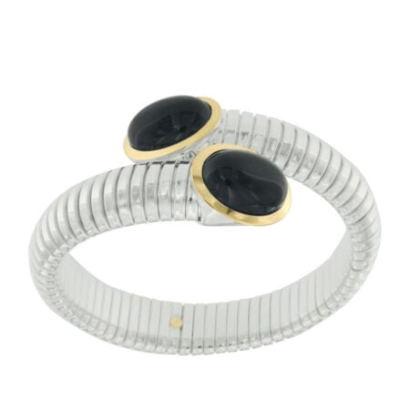 Tubogas silver bracelet onis gold bracciale argento onice sconto discount NUOVA-BRT025onix
