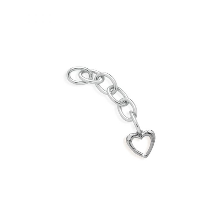 Link argento moschettone cuore Le Bebè