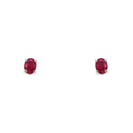 Orecchini in oro e rubino ruby earrings sconto discount