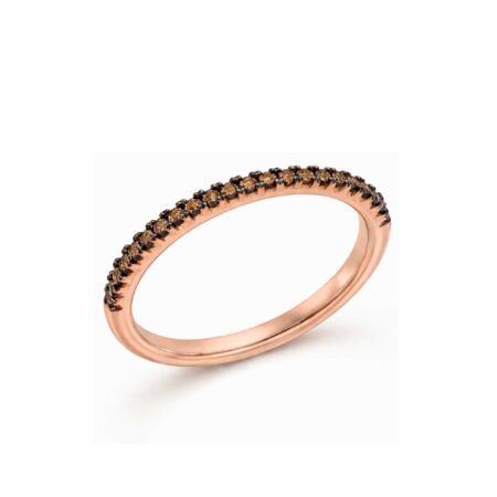 Brown diamonds band ring