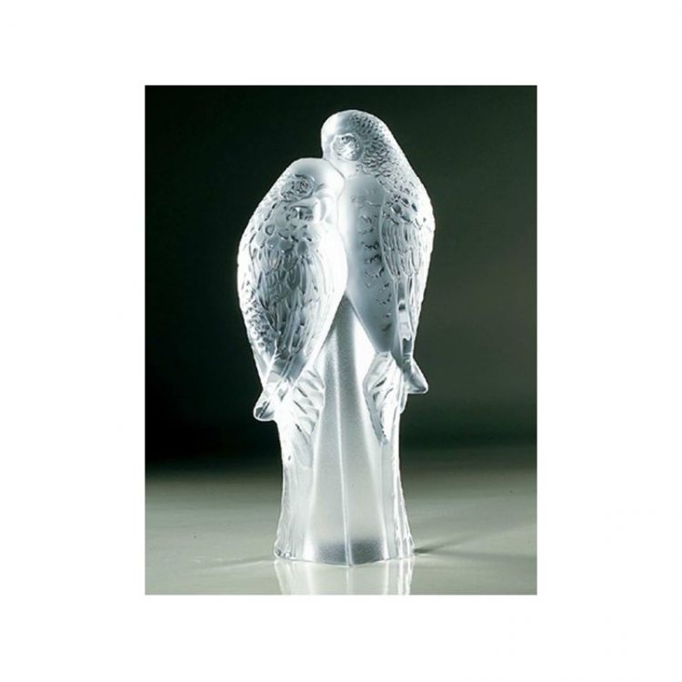 Due pappagallini scultura Lalique