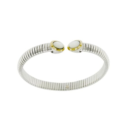 silver bracelet white agathe sconto discount