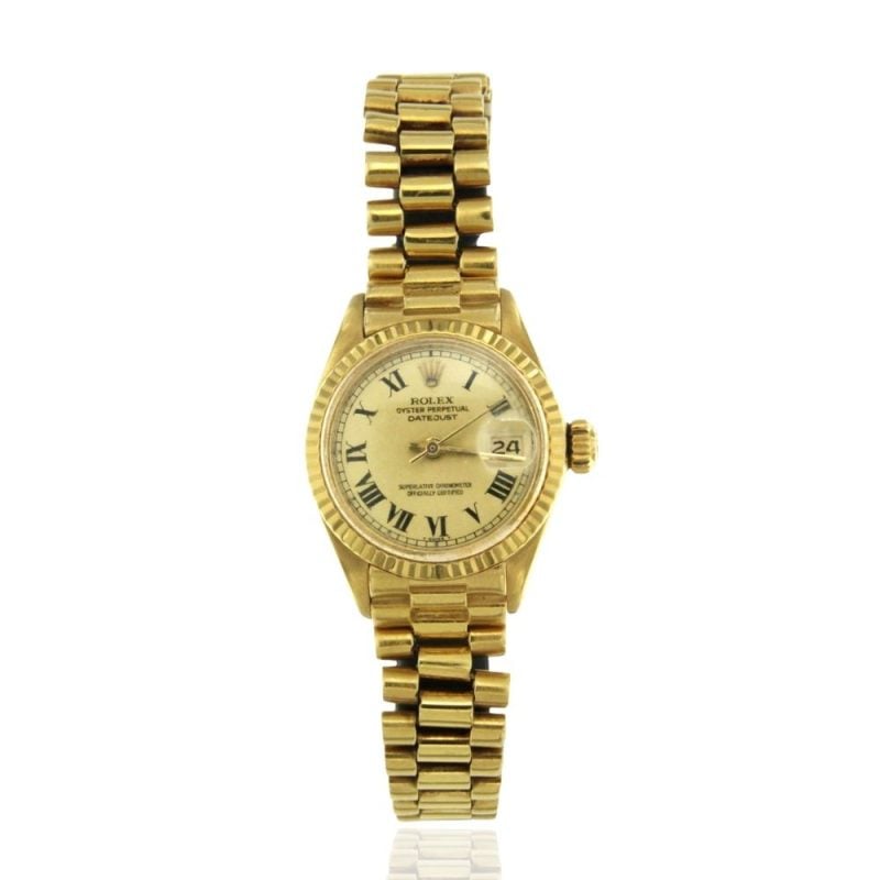 Orologio Rolex Oyster Perpetual Date Just oro giallo 18 ct  second wirst watch sconto discount M3554