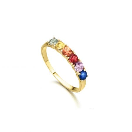 LE CARRÈ anello zaffiri multicolor ring engagement sapphires discount sconto