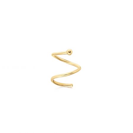 GB050OA mono orecchino a spirare oro giallo single earring gold spiral