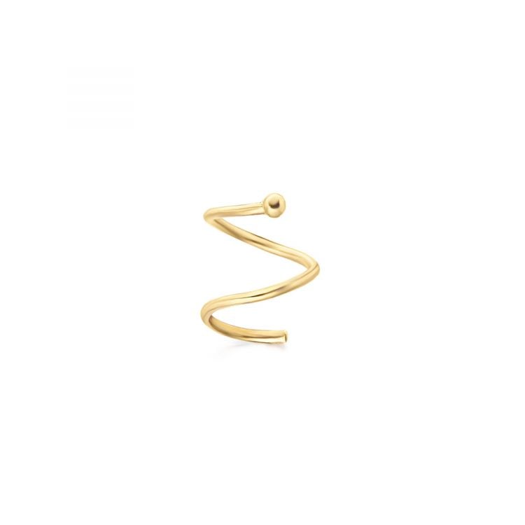 GB050OA mono orecchino a spirare oro giallo single earring gold spiral