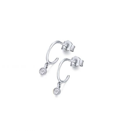 GB059OB orecchini oro bianco diamanti diamonds earrings discount sconto