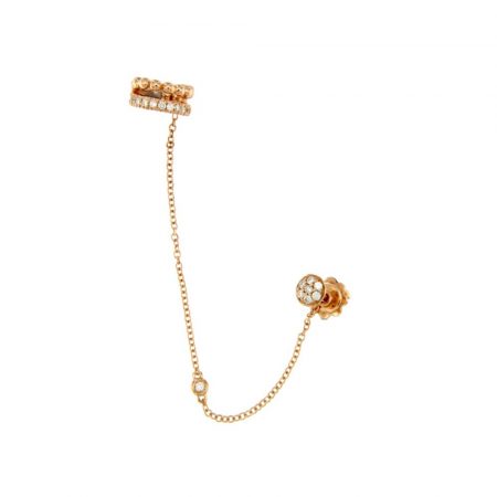 Monorecchino Helix oro rosa brillanti single earring diamonds sconto discount nuova