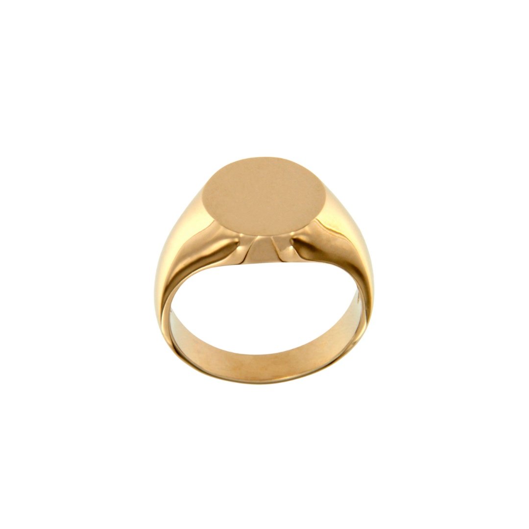 anello mignolo oro rosa timbro a pinky chevalier stamp ring letters initial iniziali sconto discount