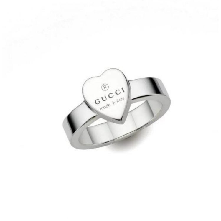 223867 J8400 8106 anello gicci trademark argento cuore silver ring heart
