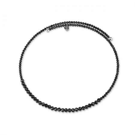 discount sconto Chocker in spinello nero e argento collana chantecler necklace silver spinel