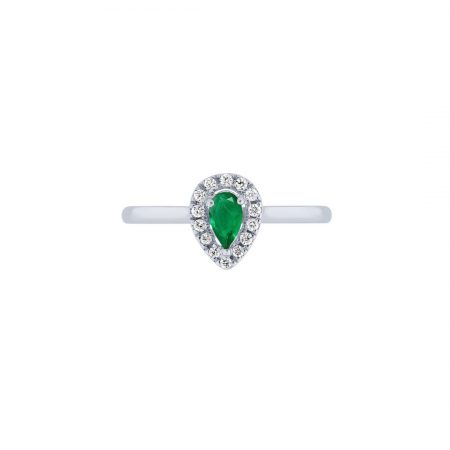 Anello in oro bianco con rubino emerald engagement ring diamonds sconto discount