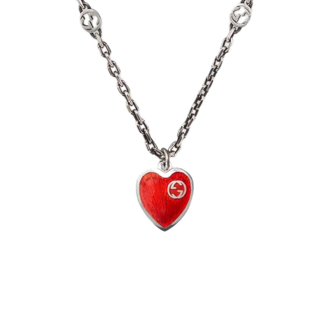 645545_J89B4_8490_001_100_0000_Light-Collana-con-cuore-in-smalto-GG necklace enamel heart GUCCI