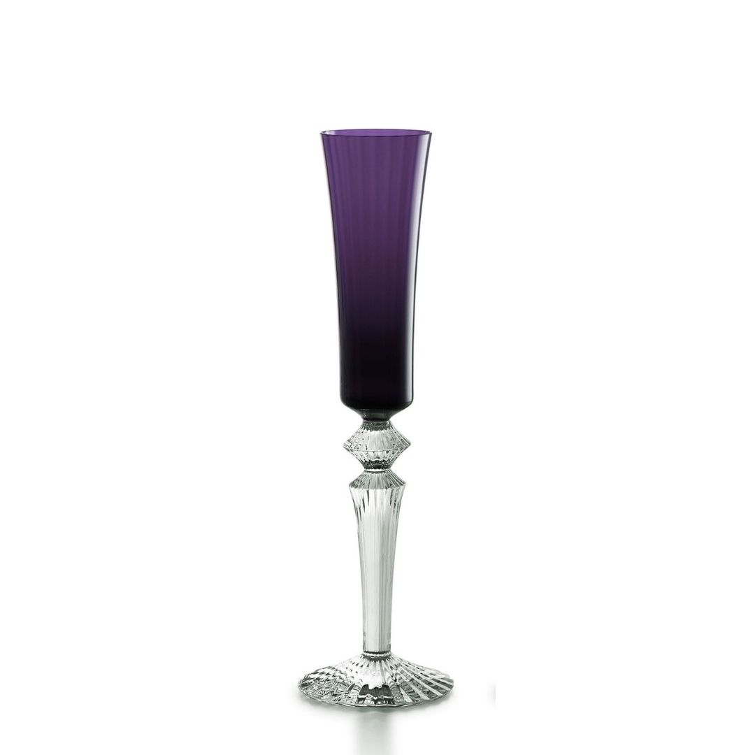 BACCARAT BICCHIERE FLUTTISSIMO MILLE NUITS viola 2606009 glass purple sconto discount