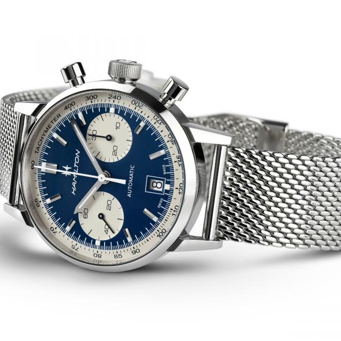 orologio hamilton american classic intra matic blu watch sconto discount b