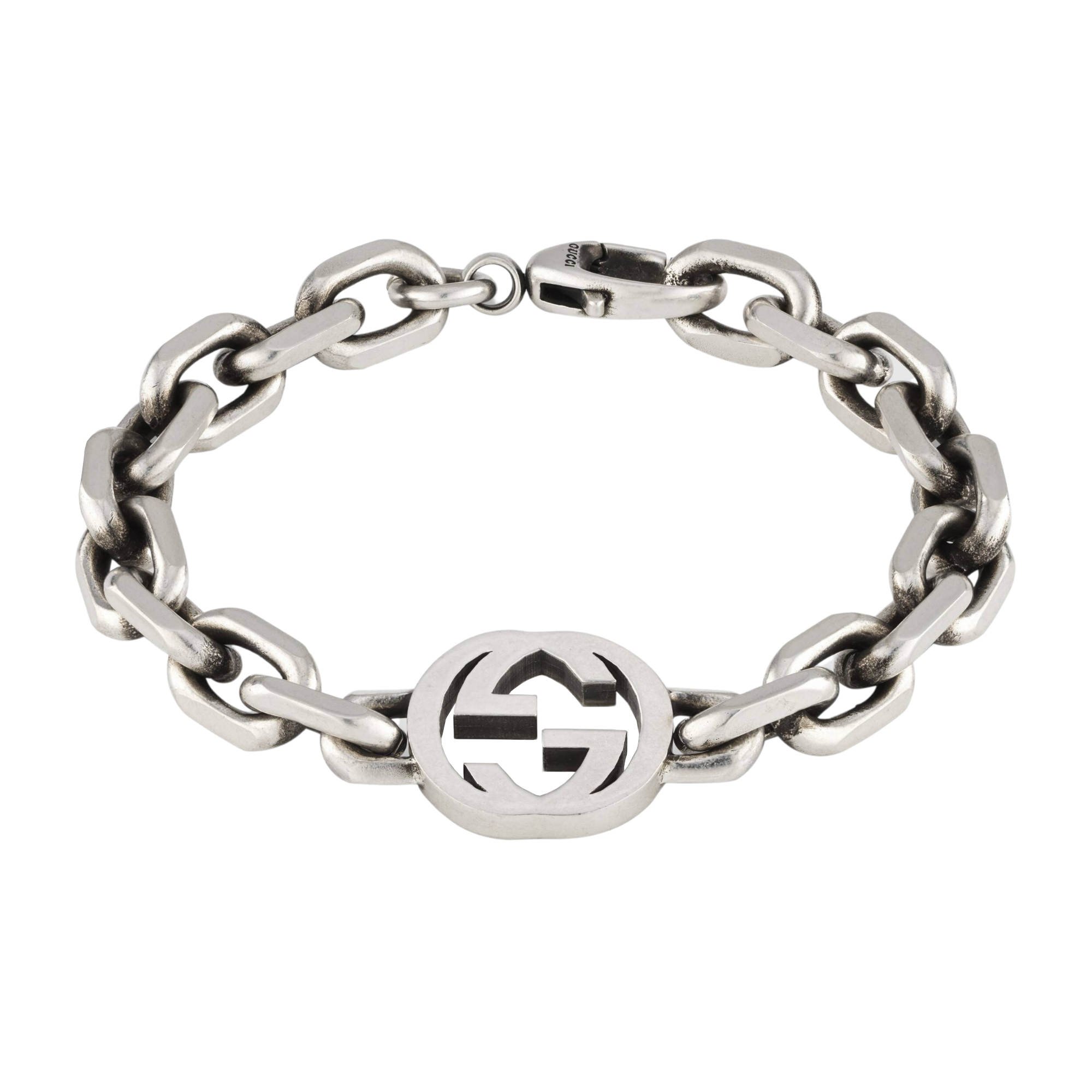 Bracciale gucci boule argento best sale