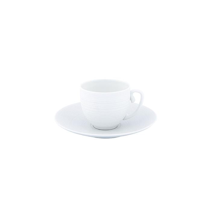 HEMISPHERE satin bianco - Set da caffè (tazza e piattino) coffee set jl coquet sconto discount