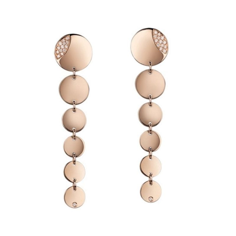 41089 orecchini pendenti Chantecler Paillettes earrings diamonds sconto discount