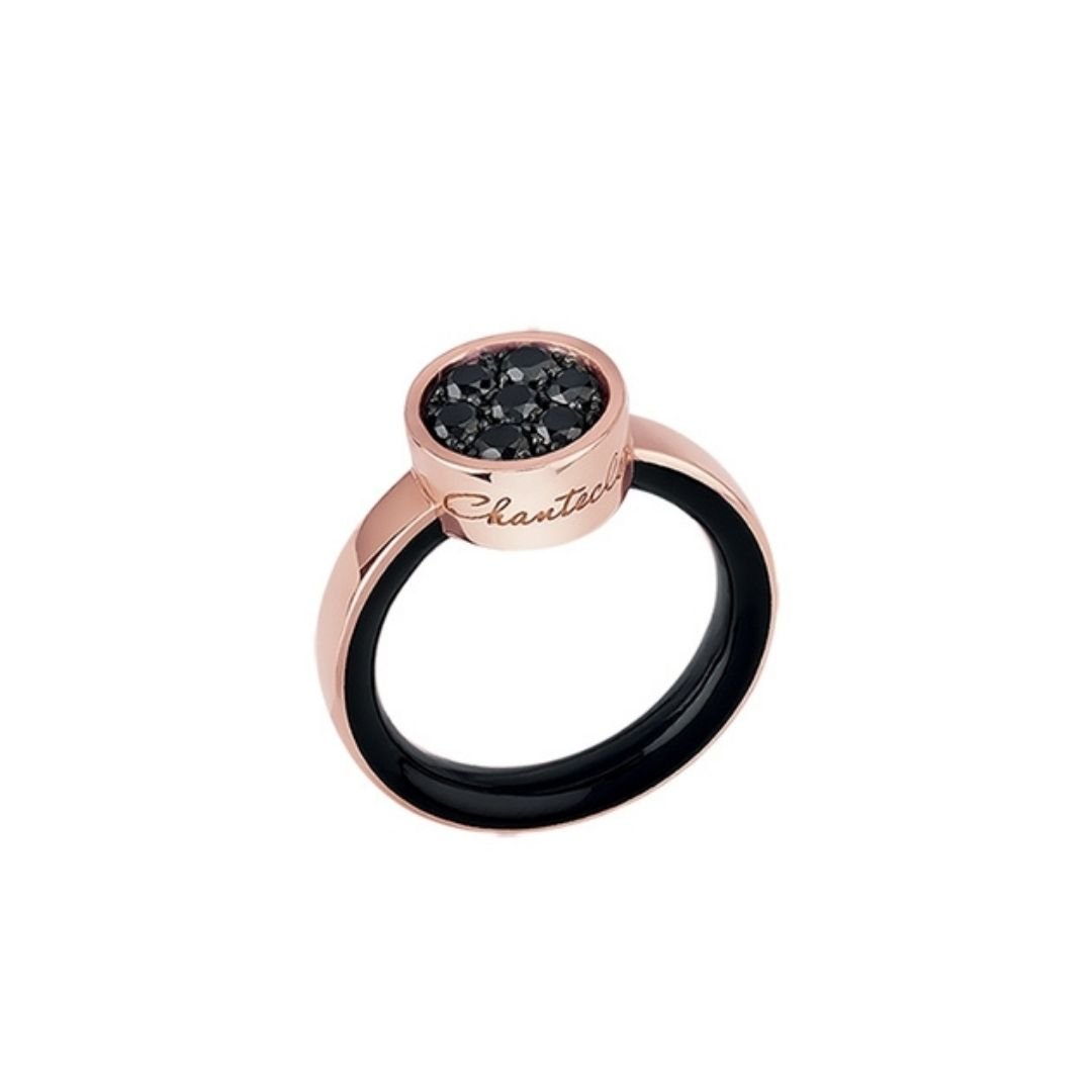 anello chantecler diamanti neri paillettes black diamonds sconto discount 41138