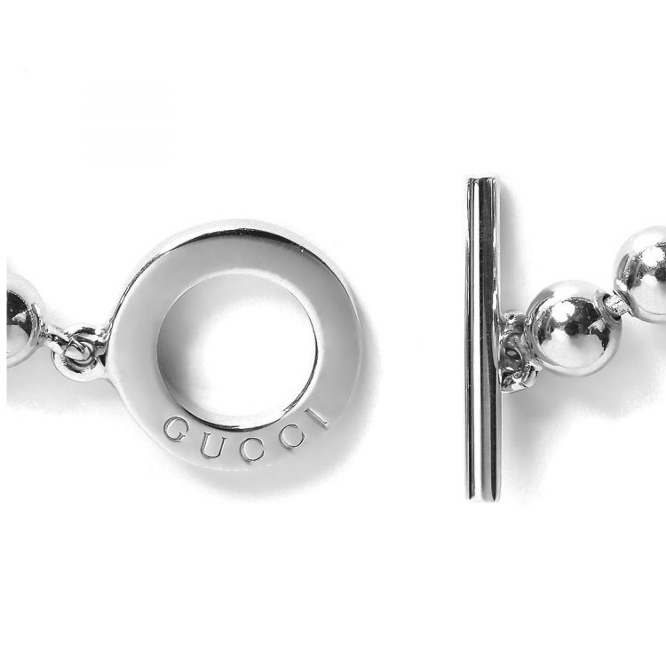 bracciale ciondoli interlocking gucci charms silver sconto discount bracelet dett