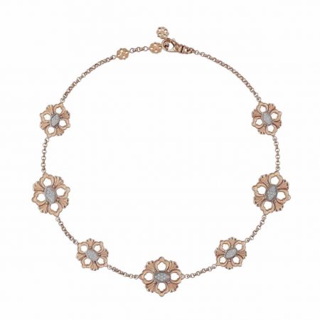 Collana oro rosa opera icona necklace rose gold NEC012573 sconto discount