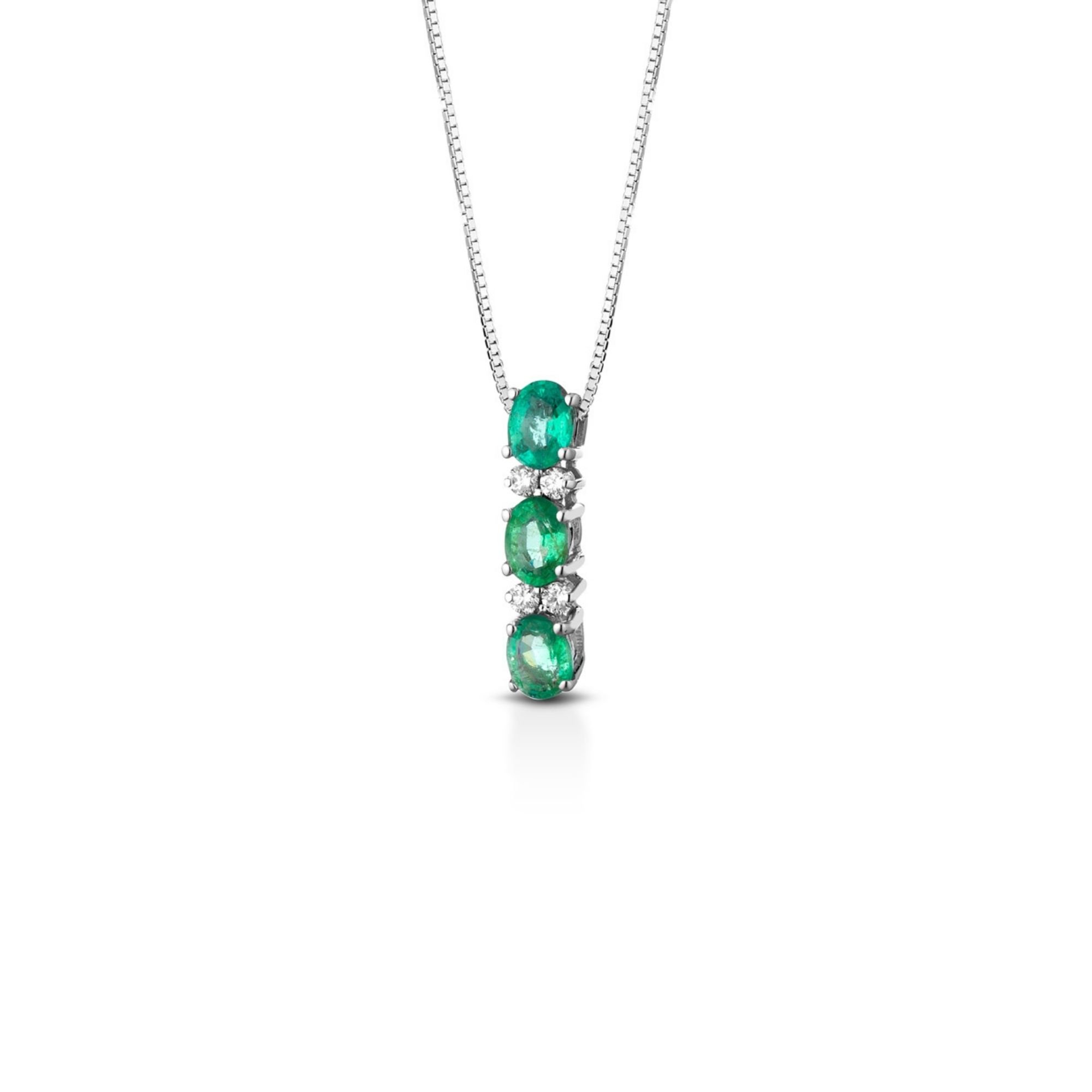 (image for) Collana diamanti e smeraldi