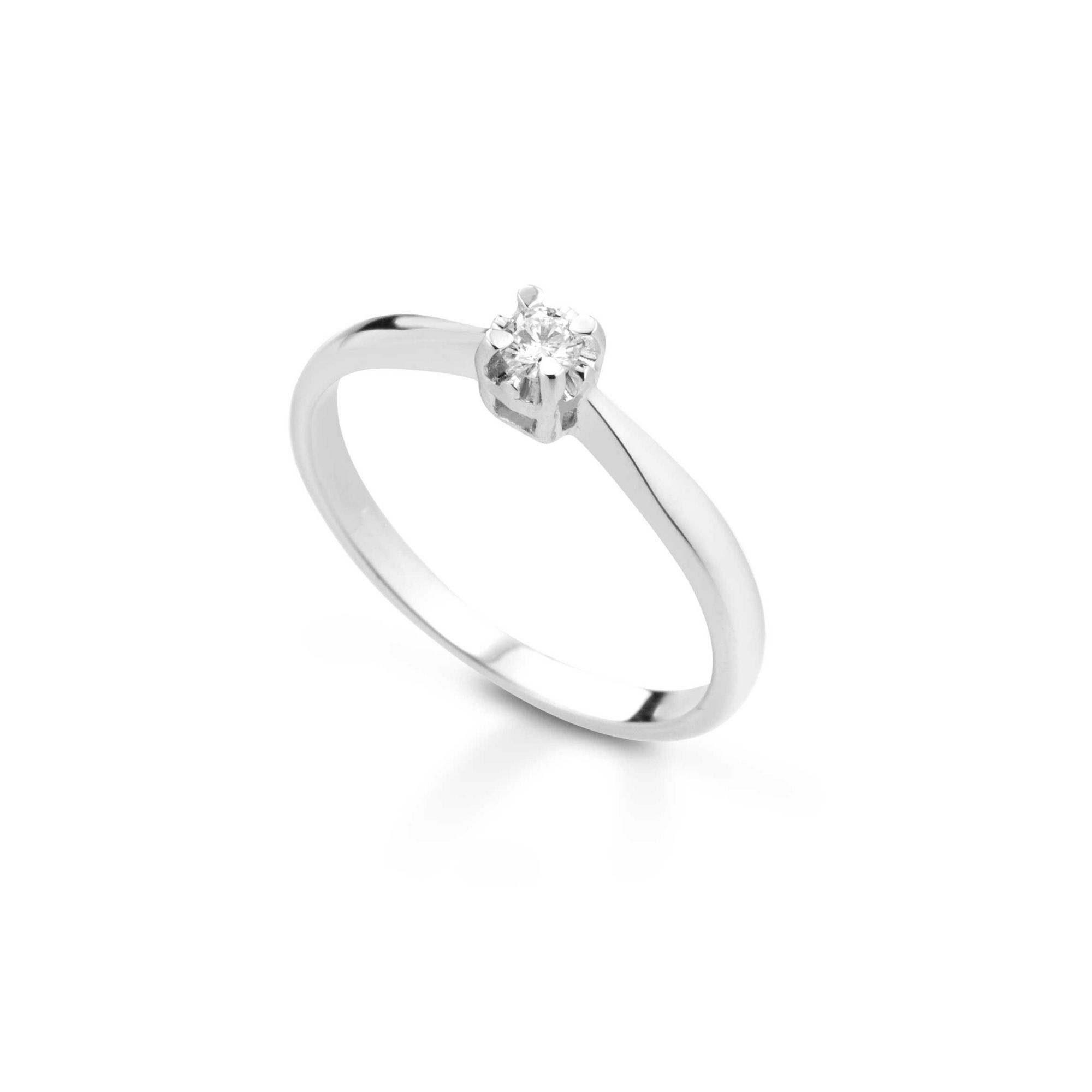 Anello solitario con diamante Solitaire ring with diamond sconto discount