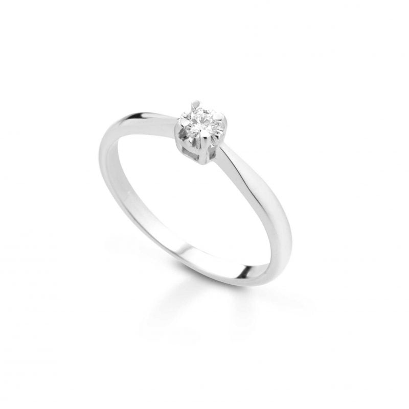 Anello solitario con diamante Solitaire ring with diamond sconto discount B