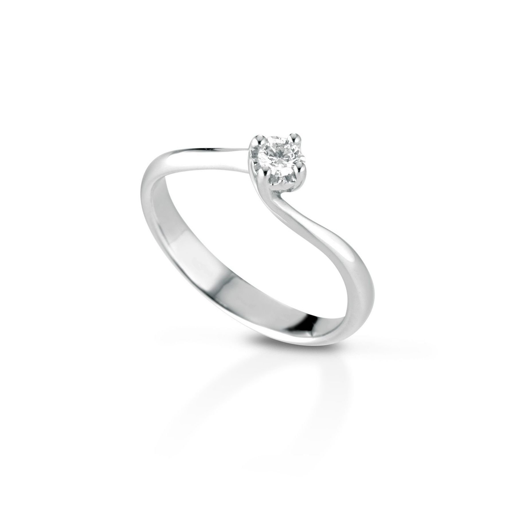 Anello solitario con diamante Solitaire ring with diamond sconto discount D