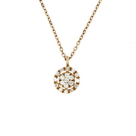 Collana Circles in oro rosa e brillanti necklace in rose gold and diamonds