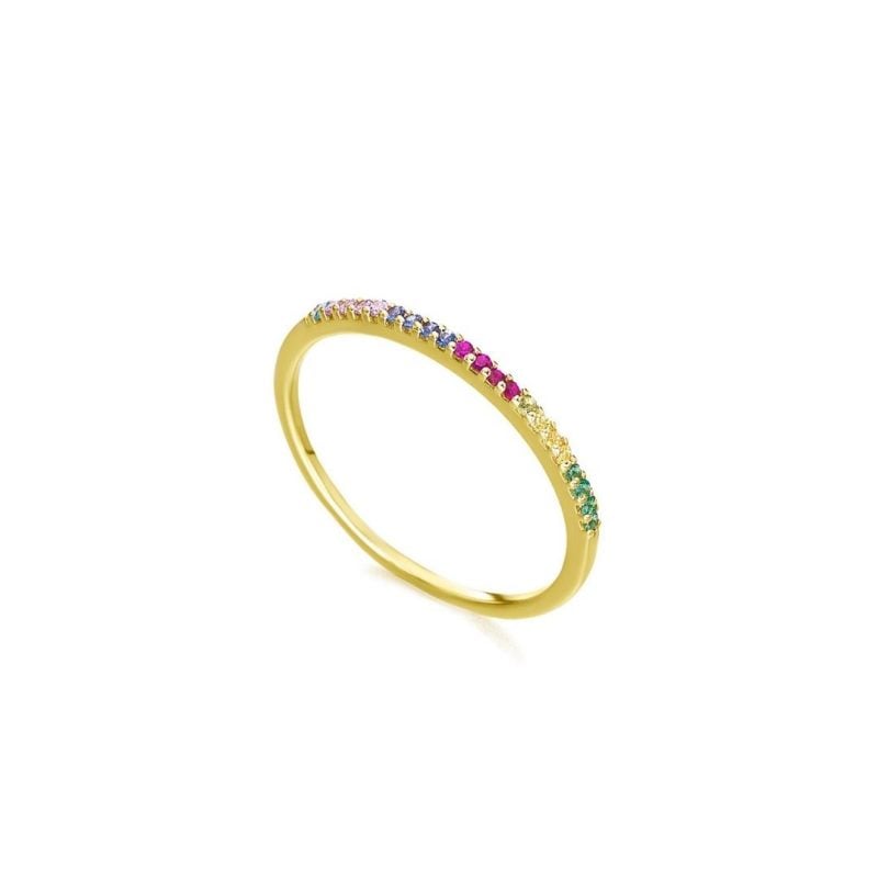 LE CARRÈ anello topazi multicolor GA062OA a ring sconto discount