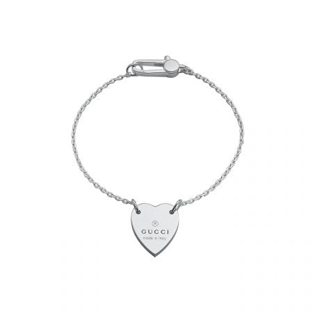 gucci-yba223513001-925-sterling bracelet trademark cuore heart-argento-bracelet-with-gucci-trademark-engraved-heart-in-sterling-silver bracciale sconto discount