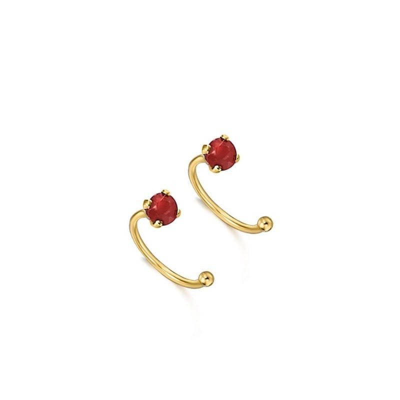 orecchini le carrè rubini gb019ru earrings rubies sconto discount