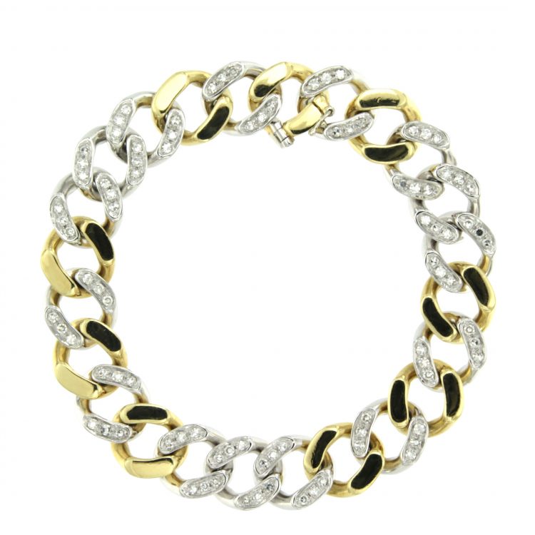 Bracciale oro e diamanti vintage sconto discount bracelet