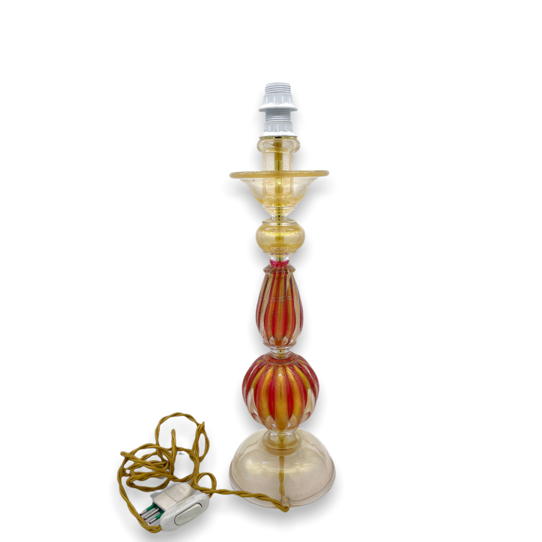 (image for) Candeliere in vetro di Murano elettrificato Archimede Seguso