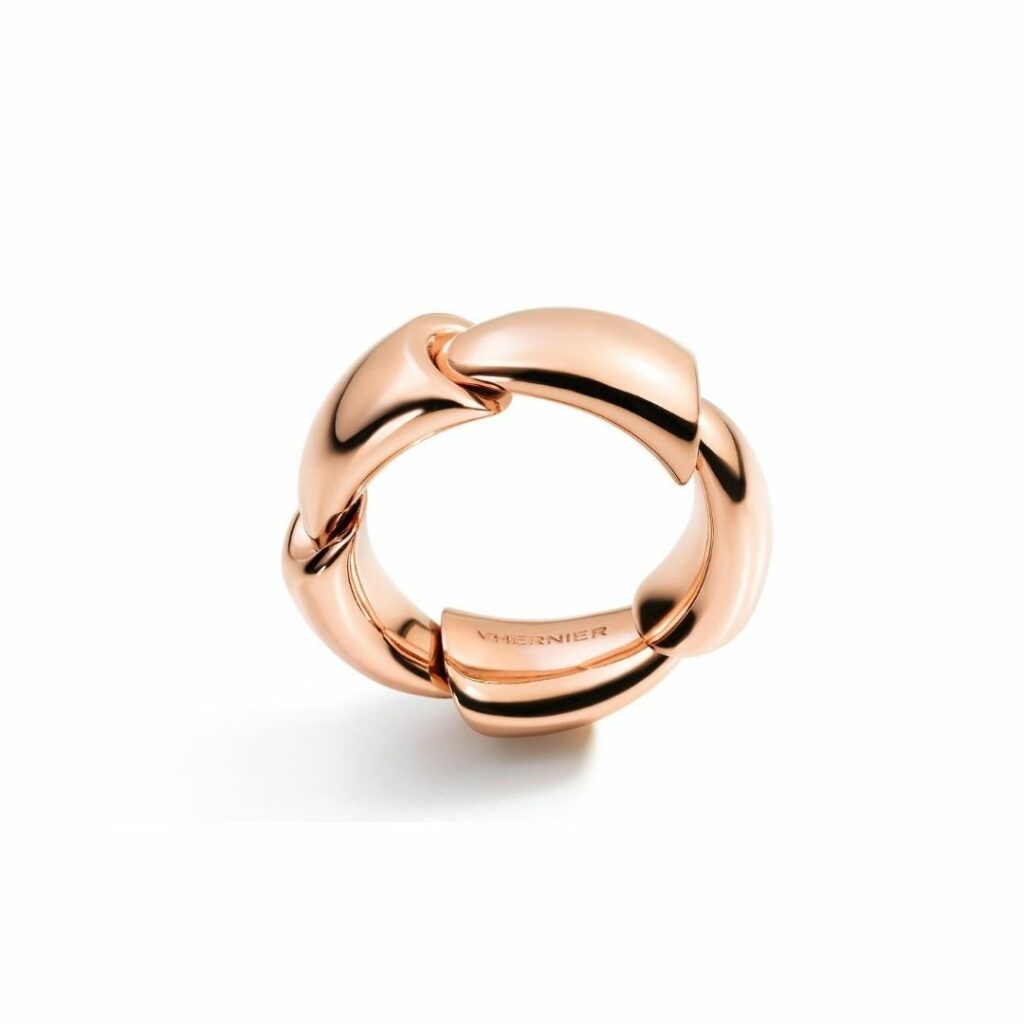 VHERNIER CALLA PINK GOLD RING - Fecarotta Gioielli