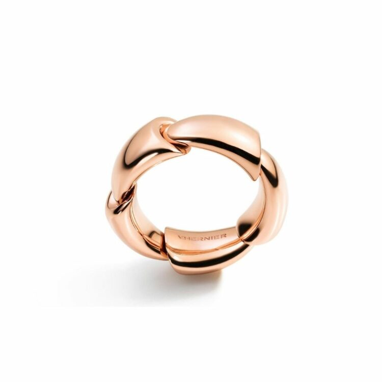 0N1652A 100 anello calla oro rosa ring Vhernier ring rose gold