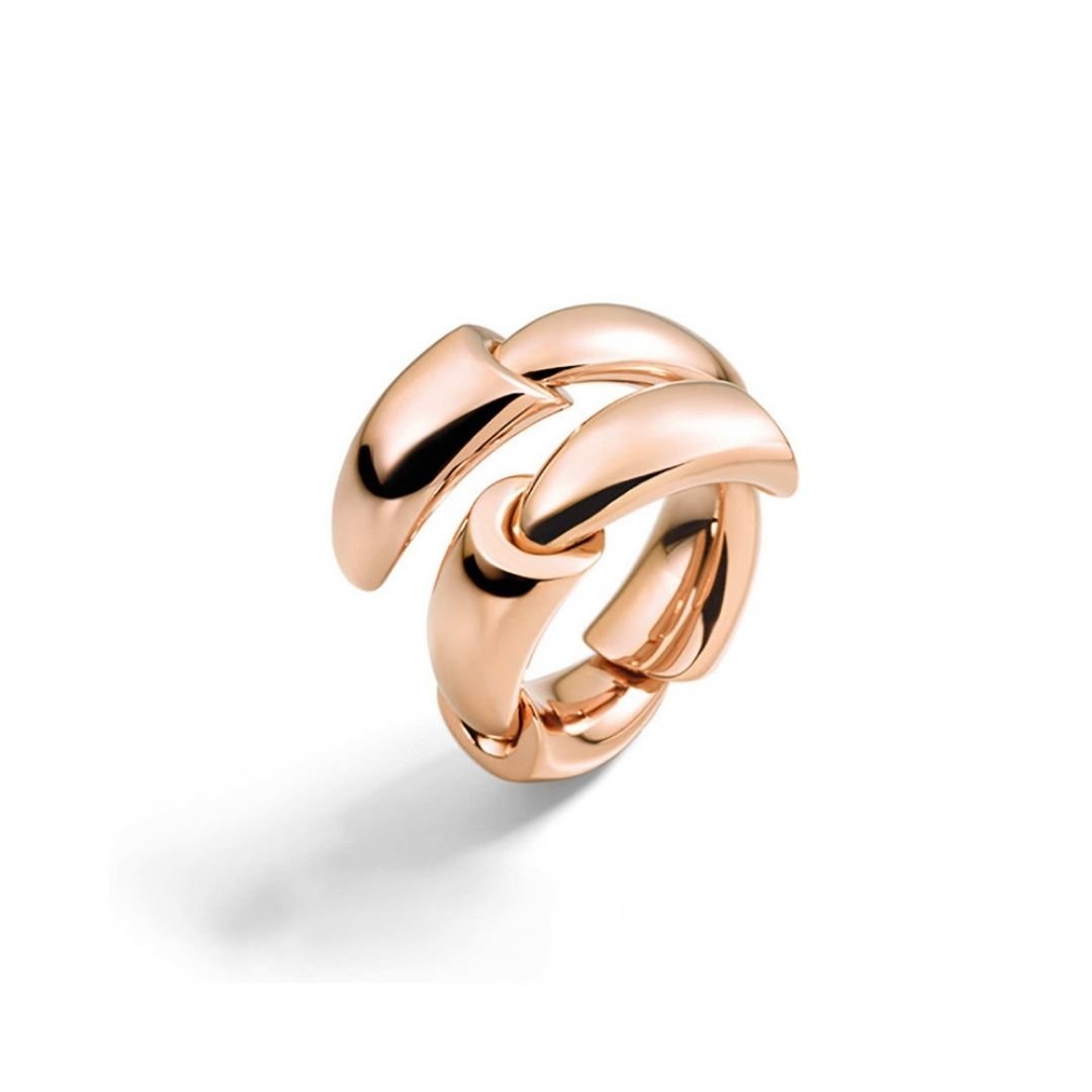 0N1652A 160 vhernier anello calla medio oro rosa ring gold rose sconto discount