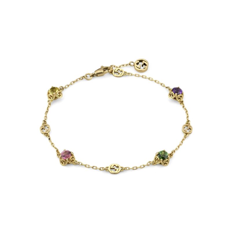 Bracciale Gucci GG con pietre preziose bracelet with precious stones sconto discount