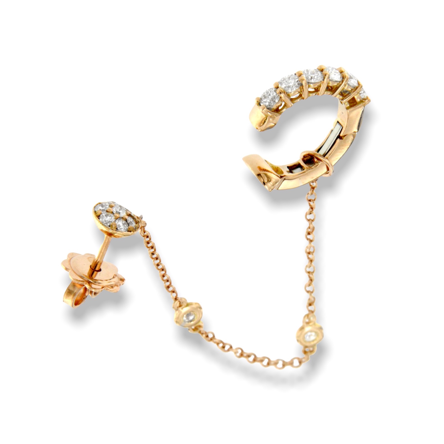 Monorecchino Helix oro rosa brillanti Helix single earring in rose gold with diamonds sconto discount