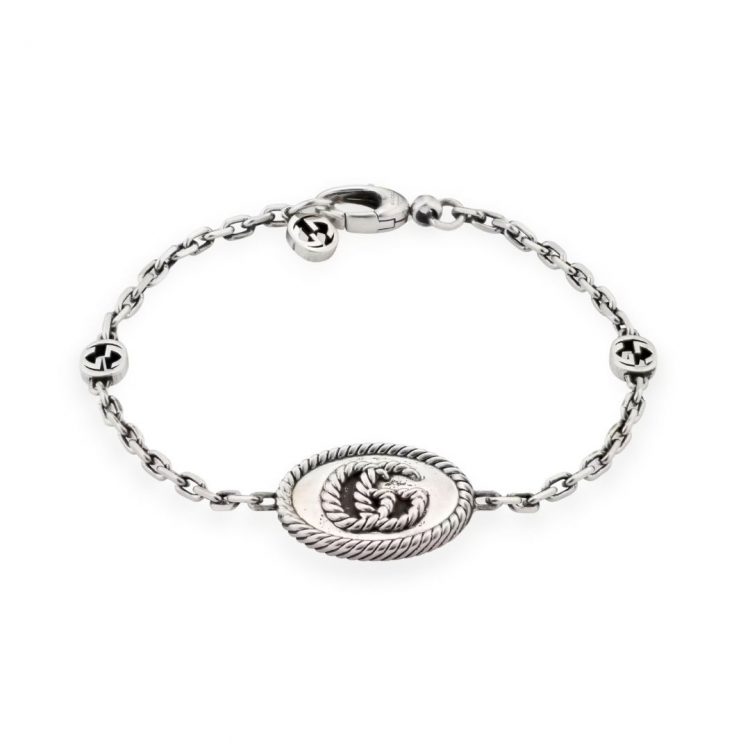 bracciale gucci gg argento silver bracelet sconto discount 627749 J8400 0701