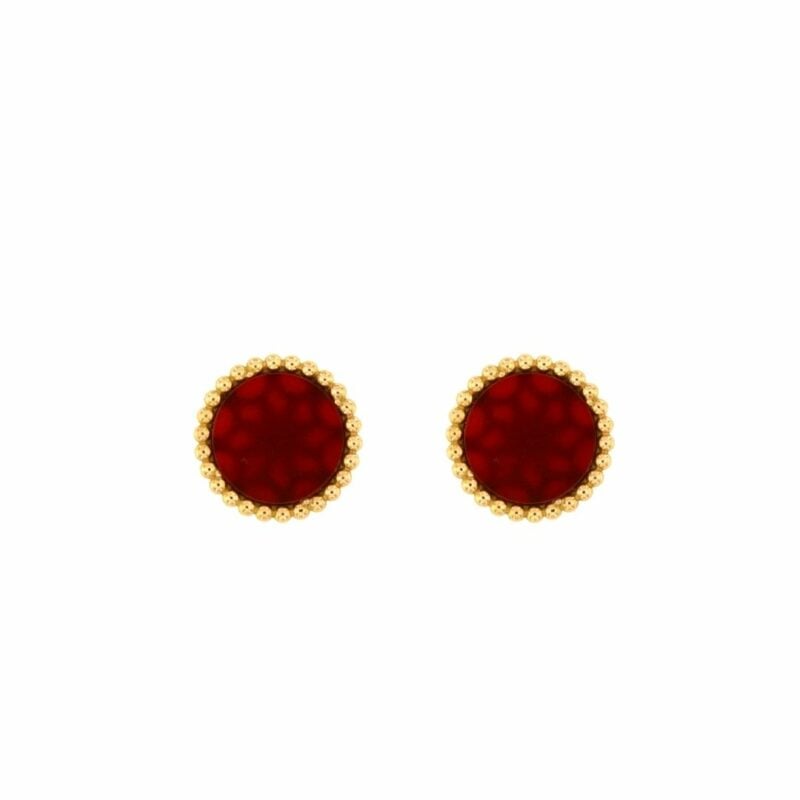 Orecchini Bollicine Oro rosa e corniola earrings corniole sconto discount
