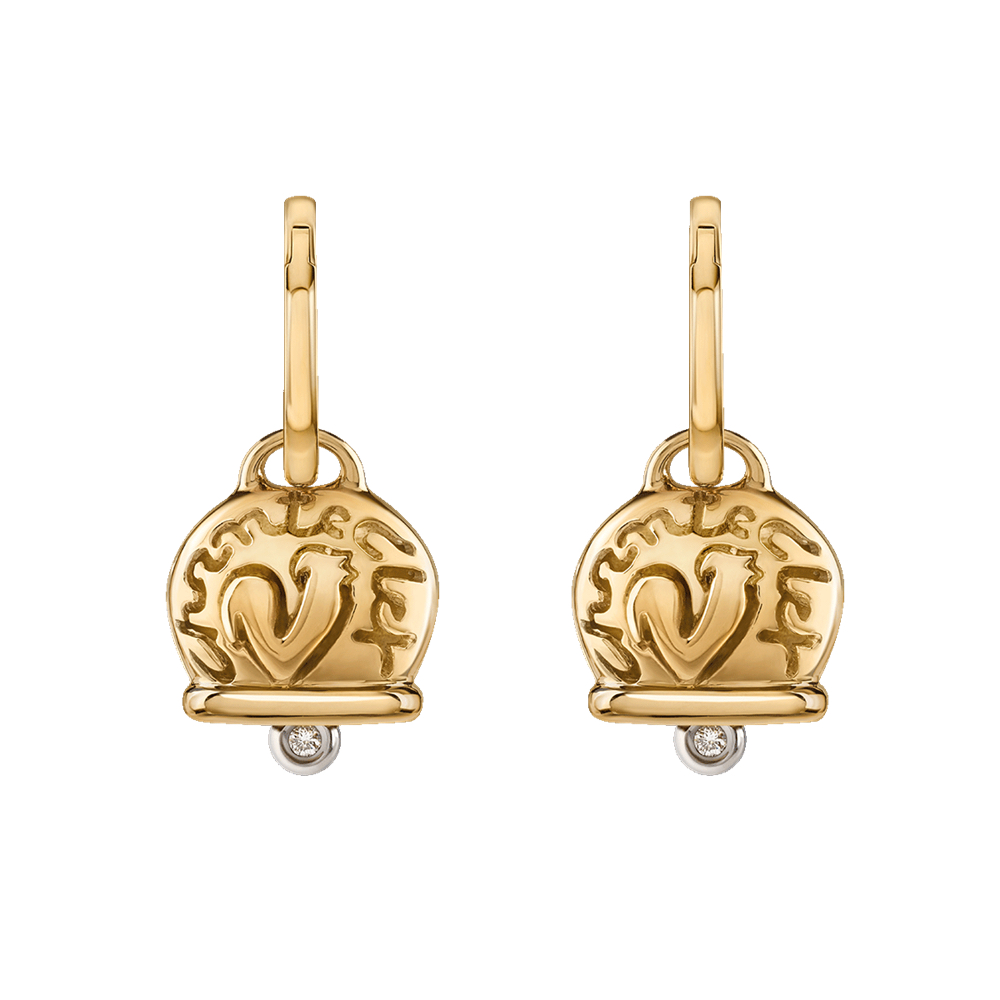 Chantecler Orecchini Campanelle Oro KT 18 sconto discount earrings