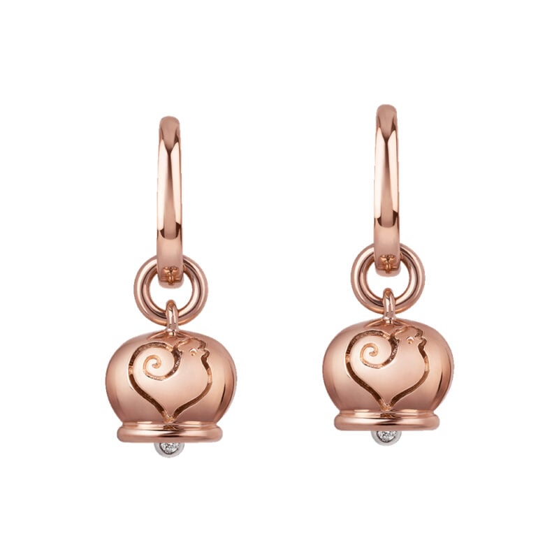 Chantecler Orecchini Campanelle Oro KT 18 earrings rose gold sconto discount