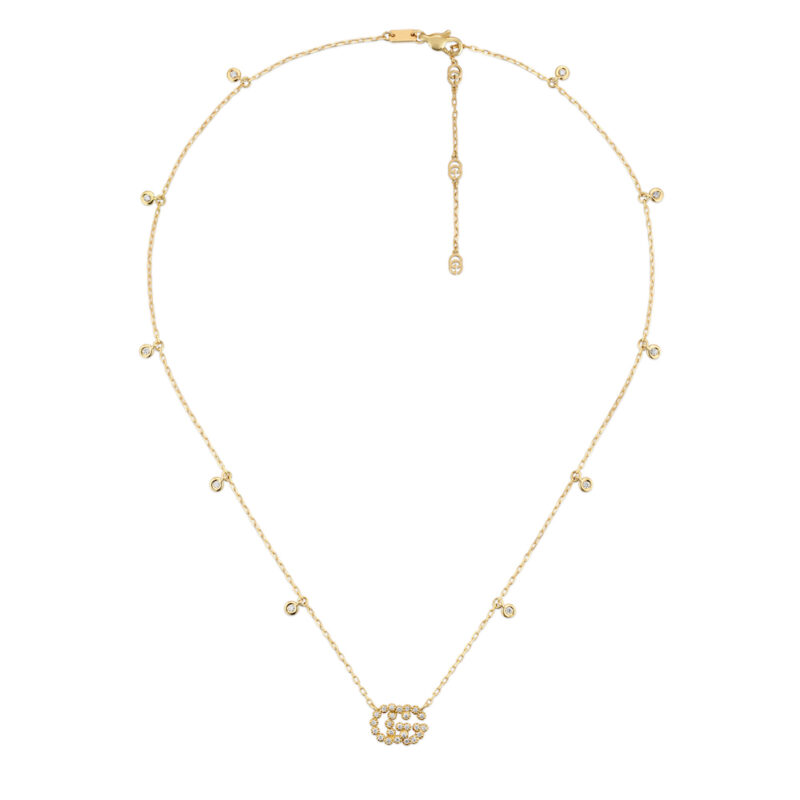 Collana Gucci con GG Running e diamanti necklace with GG Running and diamonds