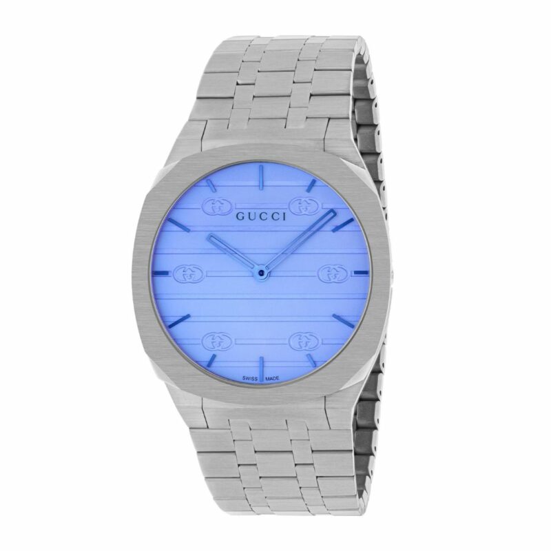 gucci watch h25 blue
