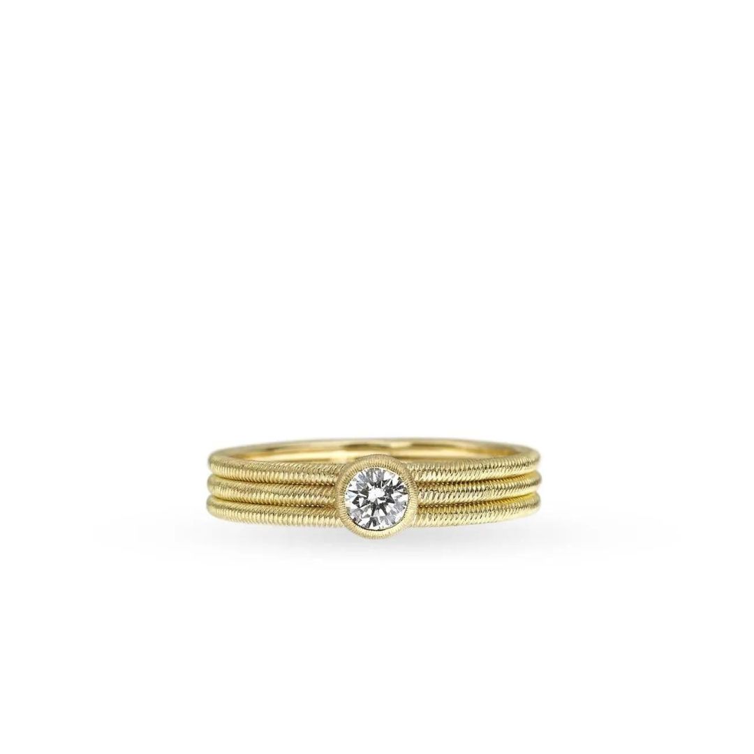 Buccellati HAWAII Anello Anello in oro giallo con diamanti ring diamonds sconto discount