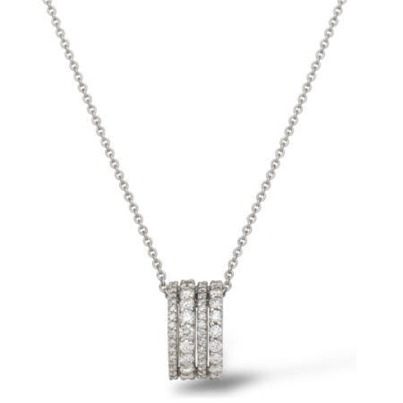 Collana in oro con ciondolo scorrevole Brillanti